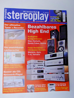 STEREOPLAY 2/08,CABASSE CARISSIMA,ELAC BS 244,HARBETH 7 ES 3,SONICS ANIMA,AYRE 7