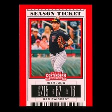 Josh Jung 2019 Contenders Draft Picks Season Ticket Texas Tech Red Raiders