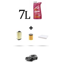 Hoffcar Wartungskit 3 Filter Und 7L ÖL FüR Mercedes Klasse GLC (X253, C253) 350