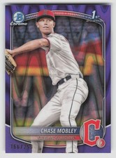 2025 Bowman #BCP-56 Chase Mobley Chrome Prospects Purple Raywave Refractor #/250