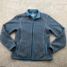 Kuhl Alfpaca Fleece Jacket Womens Medium Blue Full Zip Outdoor Hiking Casual