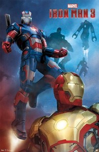 Iron Man 3 Movie Poster Got Your Back 22x34 Patriot Robert Downey War Machine Ebay