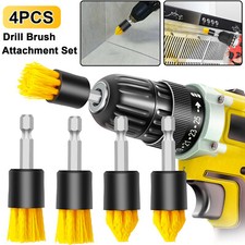 4-Pack Brush Set Power Scrubber Drill Brush Attachments For All type of Cleaning