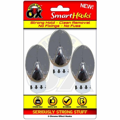 Removable No Wall Damage Strong Adhesive Picture Smart Hooks/Cable Clip/Strips - Picture 14 of 36