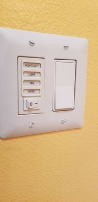 Home Netwerks Exhaust Fan Switch Finger Cover Feel Button Plate See Description Ebay