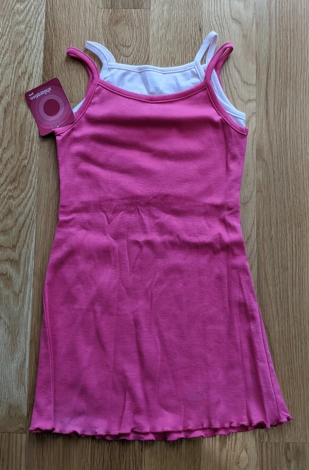 NWT Sz XS 4 5 (4T 5T) Cherokee Pink Tank Dress - Ready to Custom! - Image 1 of 1