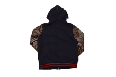 Supreme Hooded Parka Varsity Jacket 12AW Navy Brown Size S Supreme Hooded Parka Varsity Jacket 12AW Navy Brown Size S