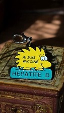 Vintage Hepatitis B Vaccine Keychain
