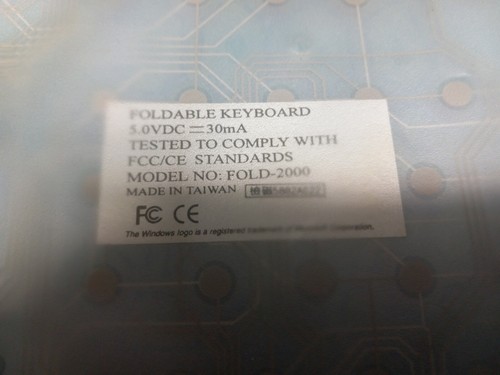 Manhattan True-Touch ROLL UP USB Keyboard - Tested & Working model - fold-2000 - Picture 5 of 6