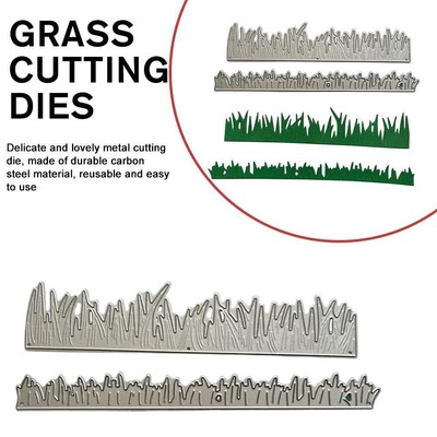 Metal Cutting Dies Fence Spring Grass Diy Scrapbook Decorate> 2024 Card T I8E2