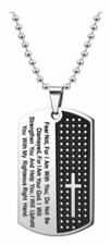 Armor of God Military Army Commemorative Challenge Dog Tag - Isaiah 41:10