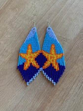 Handmade Beaded Starfish Earrings Chic Summer Beach Earrings For Women