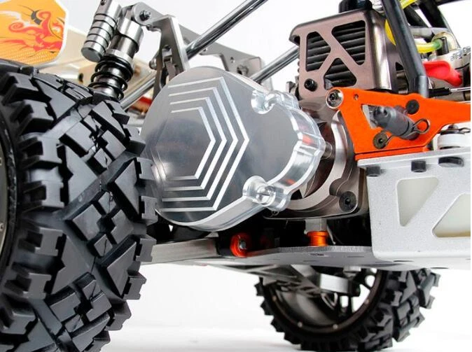 Alloy CNC Metal Gear Cover for HPI baja 5b KM ROVAN 1/5 rc car gas  - Image 4 of 4