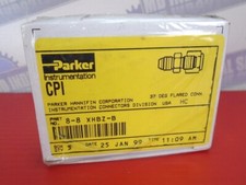Box of 5 - PARKER - 1/2" 37° Flared Adapter 8-8 XHBZ-B - BRASS - (NEW in BOX)