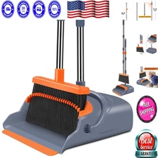 Compact and Eco-Friendly Broom & Dustpan Set - Ideal for Pet Hair Cleaning