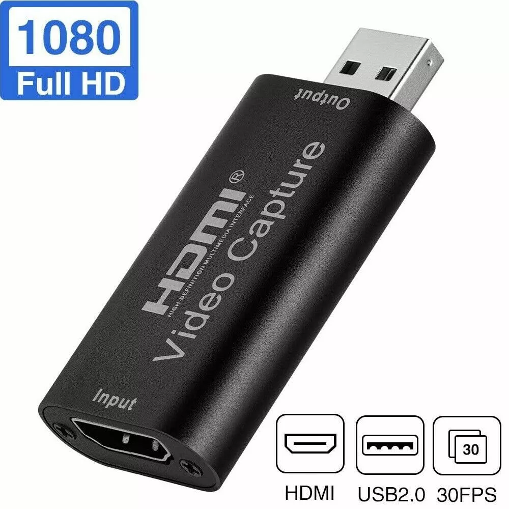 HDMI to USB Video Capture Recorder Phone Game Video Live Streaming US | eBay