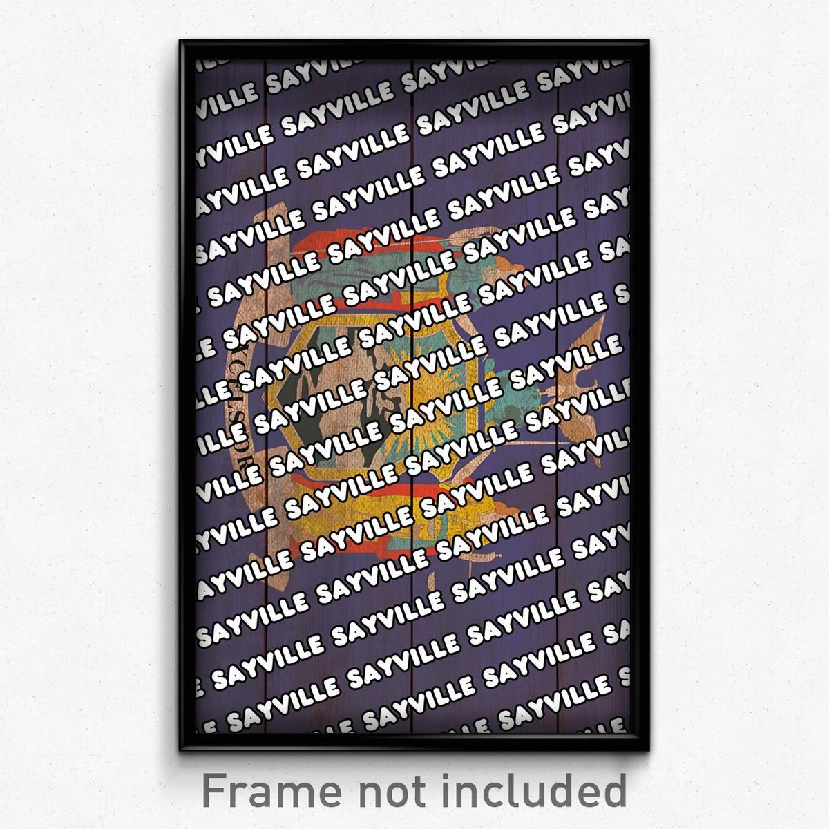 Sayville New York Poster (NY City Souvenir 11x17 Town Print)