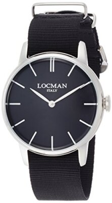 [Locman] Watch Quartz 2 Hand 1960 Collection 0251V01-00BKNKNK Men's Black       