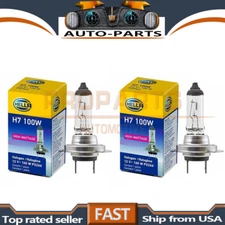 Pair DOT Hella H7 100W Halogen Healight Bulbs 12V PX26D T4 2000LM_PRP