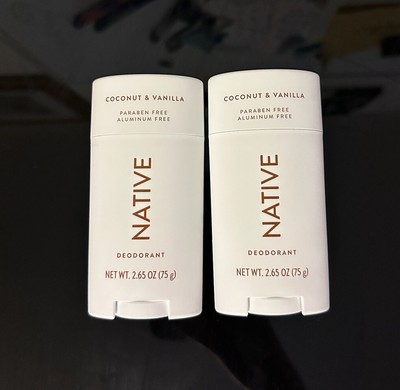 Two Native Deodorants -Coconut & Vanilla