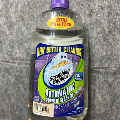 Scrubbing Bubbles Automatic Shower Cleaner Refill Refreshing Spa 34floz Dented