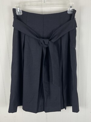 Allen by A.B.S  Charcoal Gray  A Line Skirt  Belted Pleated Size 4