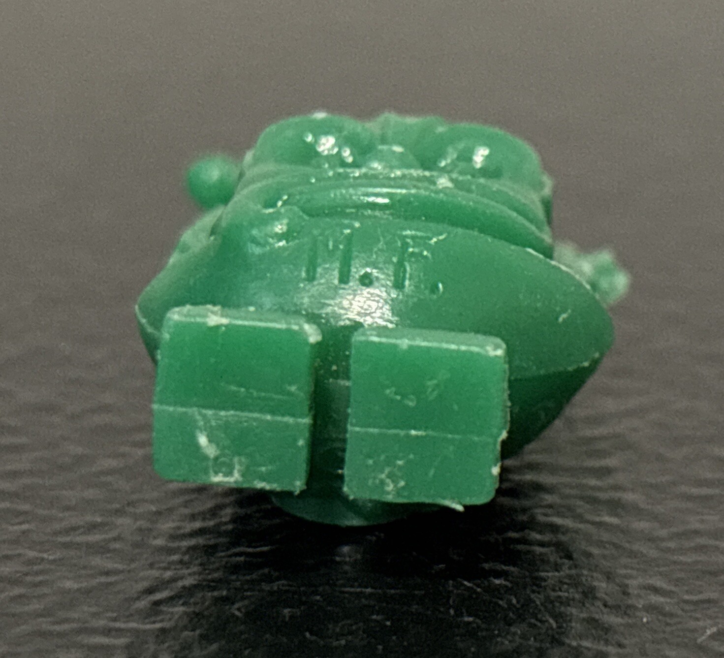 Vintage Ed Roth Green Martian Rat Fink Toy Plastic Ring Charm (1965) *NO Ring!