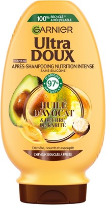 Lot De 3 Shampoings Garnier Avocat & Beurre De Karité Pour Cheveux Secs - 250 Ml Chacun