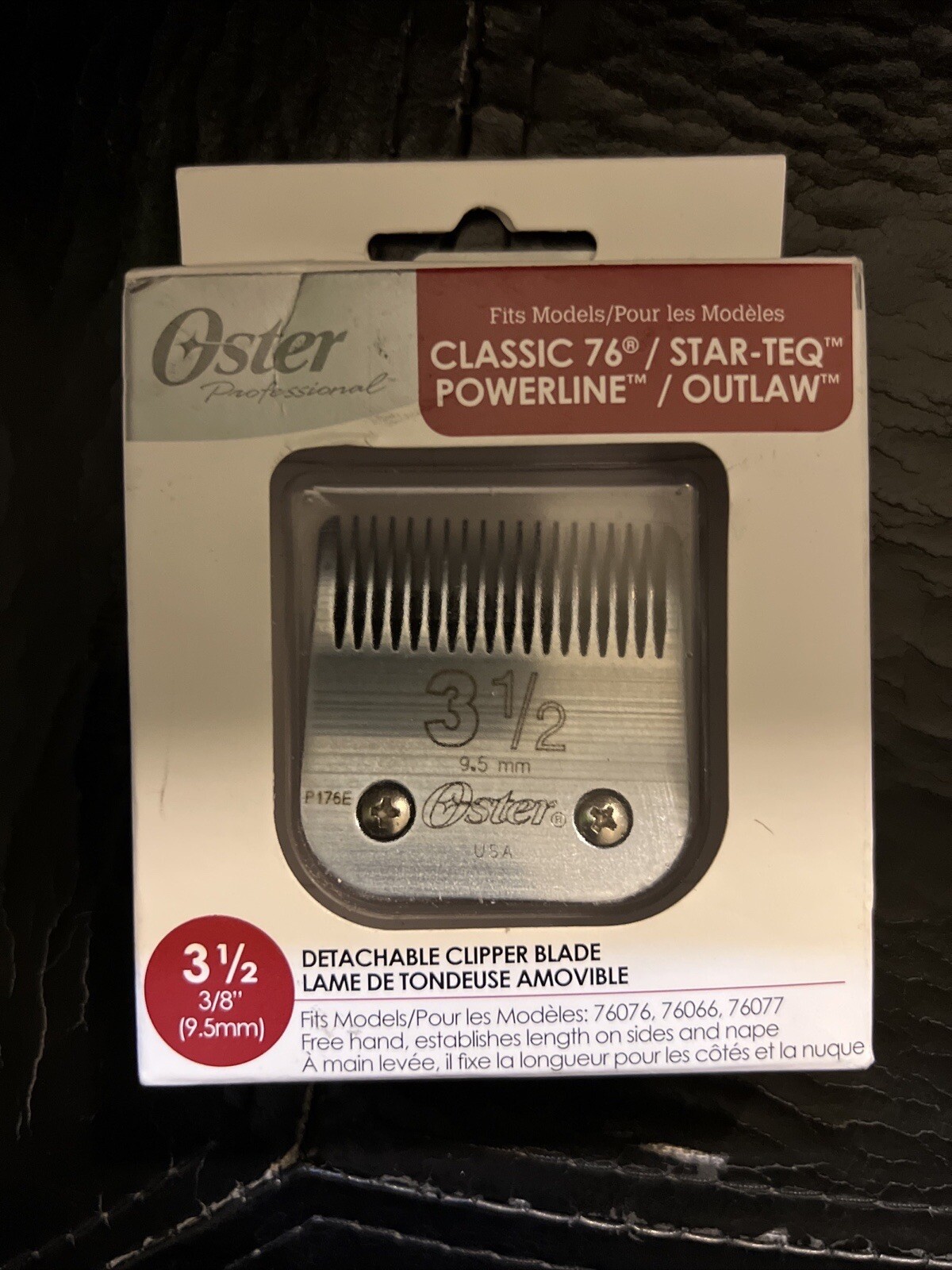 Genuine Oster Classic 76 Star-Teq Powerline Outlaw 3 1/2 3/8" 9.5m Clipper Blade