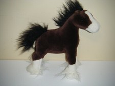 Gund DALE Clydesdale Horse 10" Stuffed Plush Toy