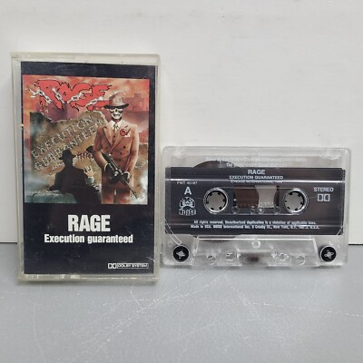 Rage - Execution Guaranteed Cassette Tape 1987 Heavy Metal