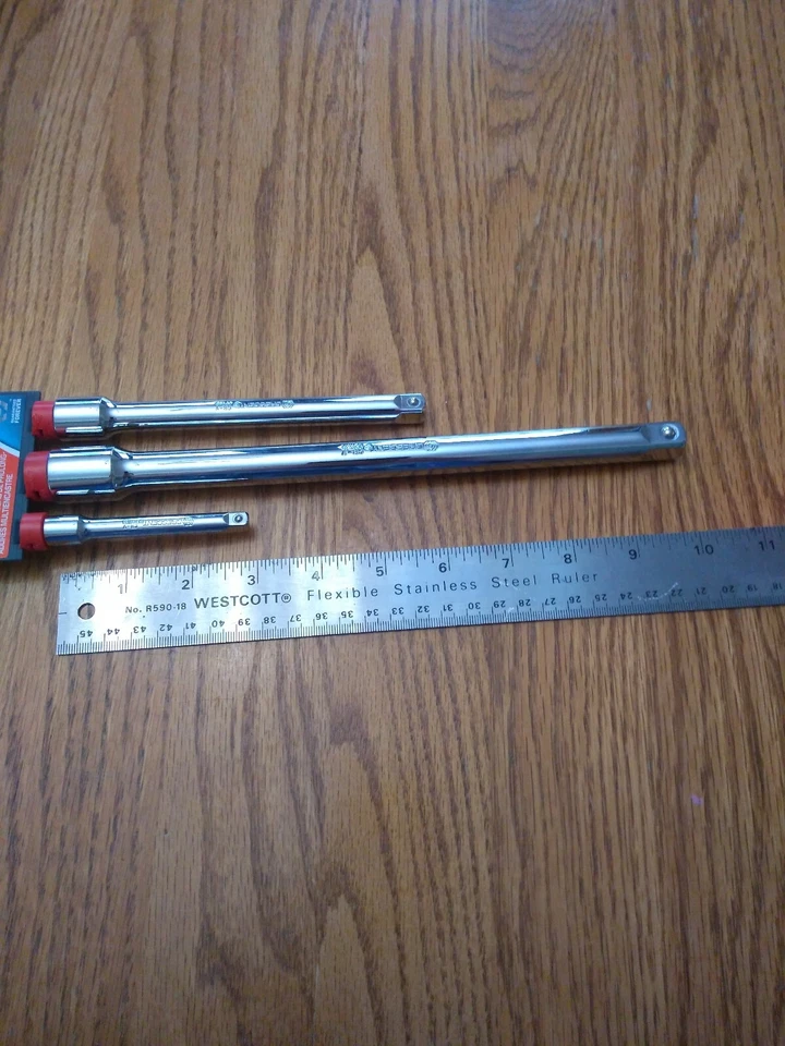 Crescent 3 Piece Socket Bar Extension Set 1/4" 3/8" 1/2" Drive CDTA15MD - Image 4 of 4