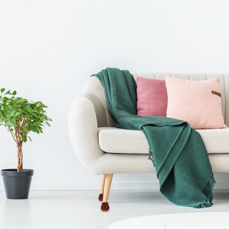 4 Pcs Decorative Furniture Feet Sofa Replacement Legs Wooden Base