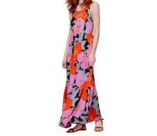Ann Taylor Loft Full Bloom Halter Strappy Maxi Dress Blogger's Favorite Size 6