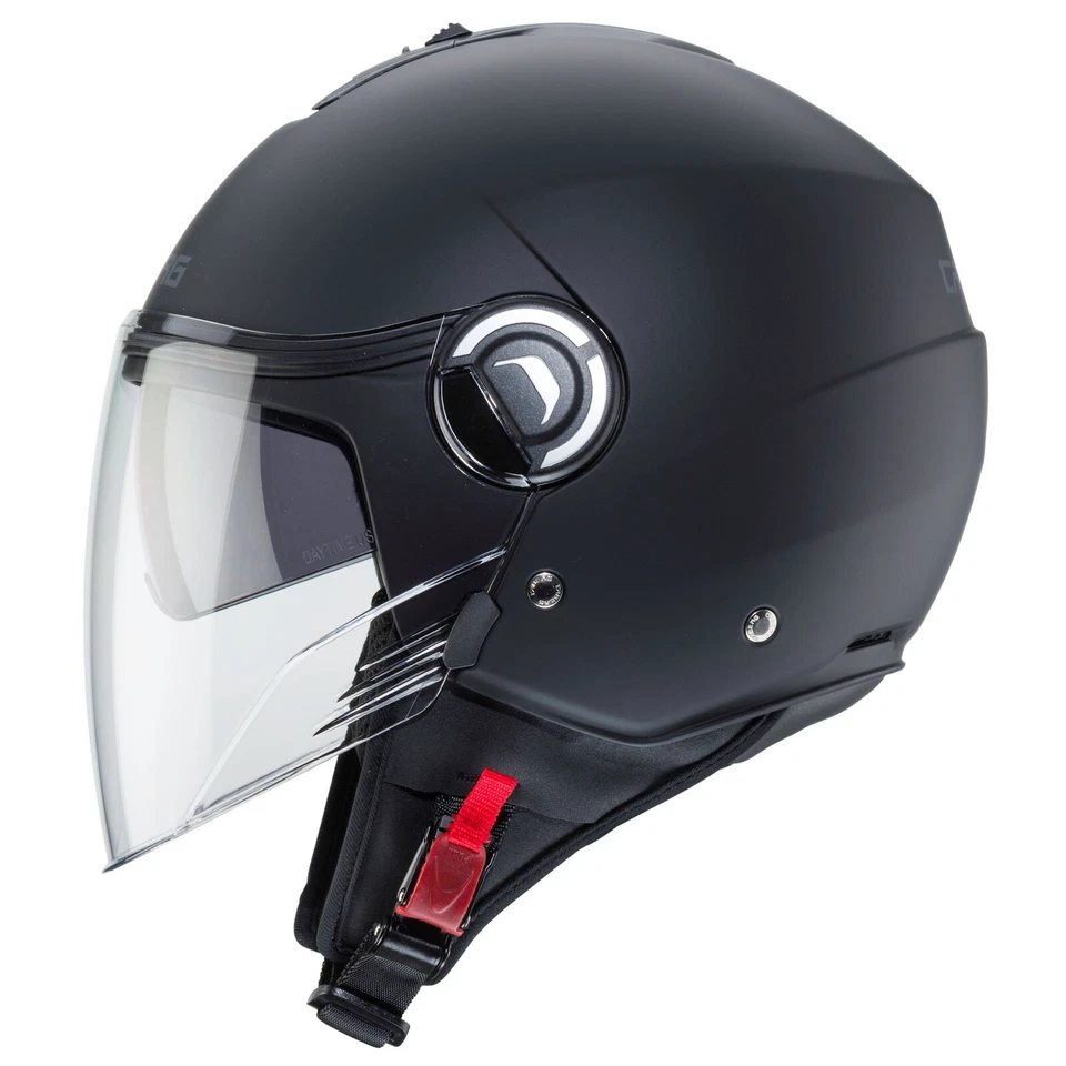 Caberg Riviera V4 X matt-schwarz Jethelm Motorradhelm Helm Sonnenvisier - Bild 2 von 3