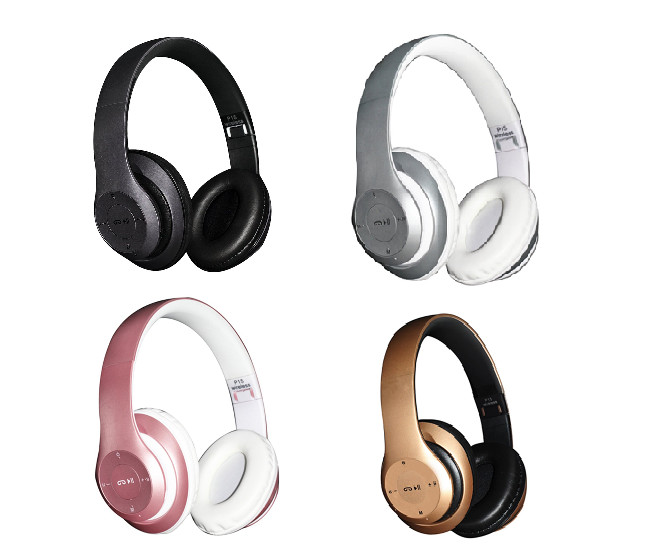Cuffie Bluetooth Wireless Pieghevoli Stereo Auricolari Super Bass Cuffie Microfono foto 2