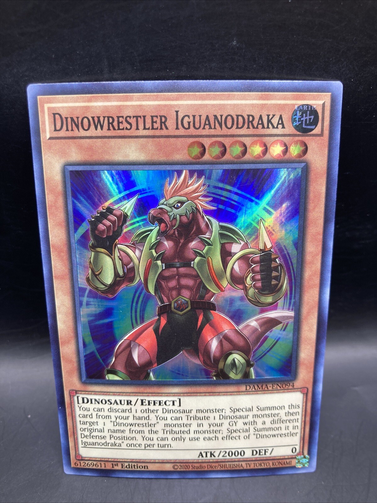 Dinowrestler Iguanodraka DAMA-EN094 1st Edition Dawn of Majesty