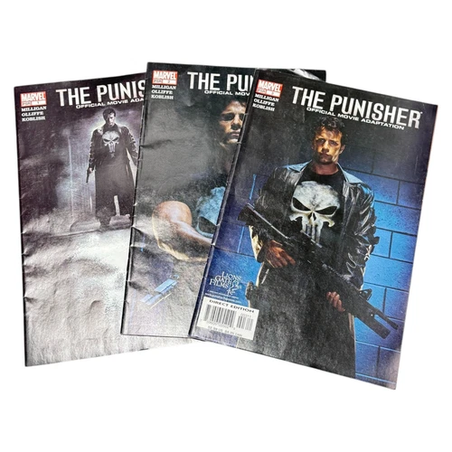 The Punisher Marvel Offical Movie Adaption 2004 Comic Lot 3 Complete Issue 1 2 3