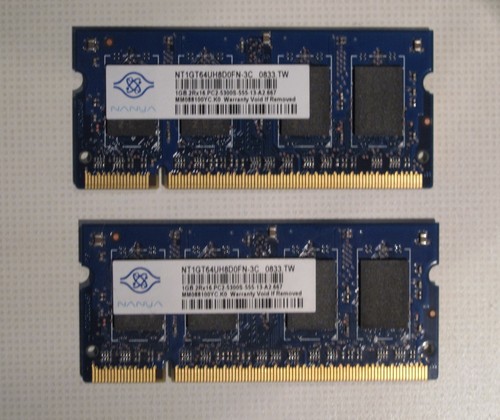 Lot De Mémoire RAM Nanya Pour PC Portable - DDR3/DDR2, 8Go/4Go/2Go, SO-DIMM, Vitesse PC3-12800, Neuf Ouvert