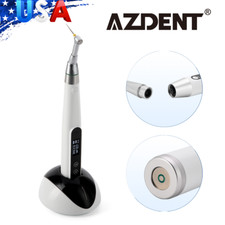 AZDENT Dental Cordless LED Endo Motor 16:1 Contra Angle Root Canal Treatment