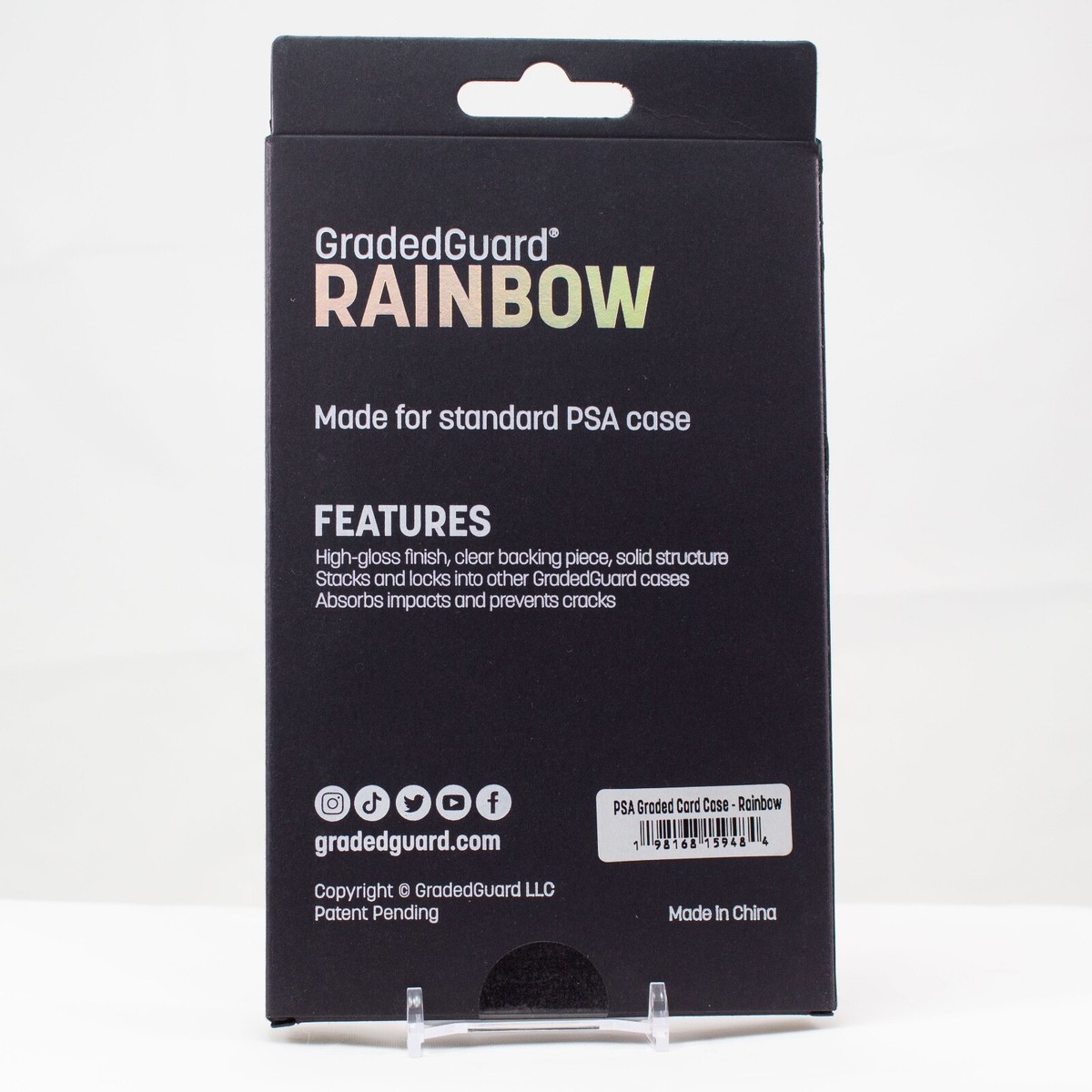 GradedGuard PSA Graded Card Case Guard Protector RAINBOW Limited