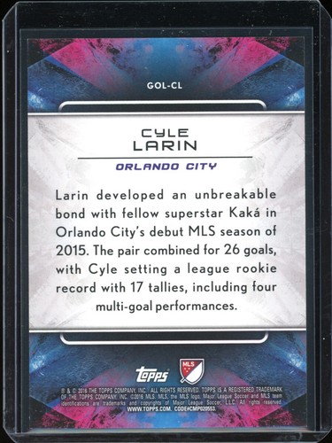 2016 Topps Apex “golazo” CYLE LARIN 🇨🇦 - Picture 2 of 2