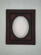  Antique Carved Wood Photo Frame, Victorian Oval Frames 