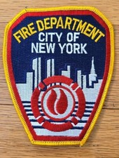 New York City - City Of New York Fire Dept. (4" X 4.5") Fire Patch 