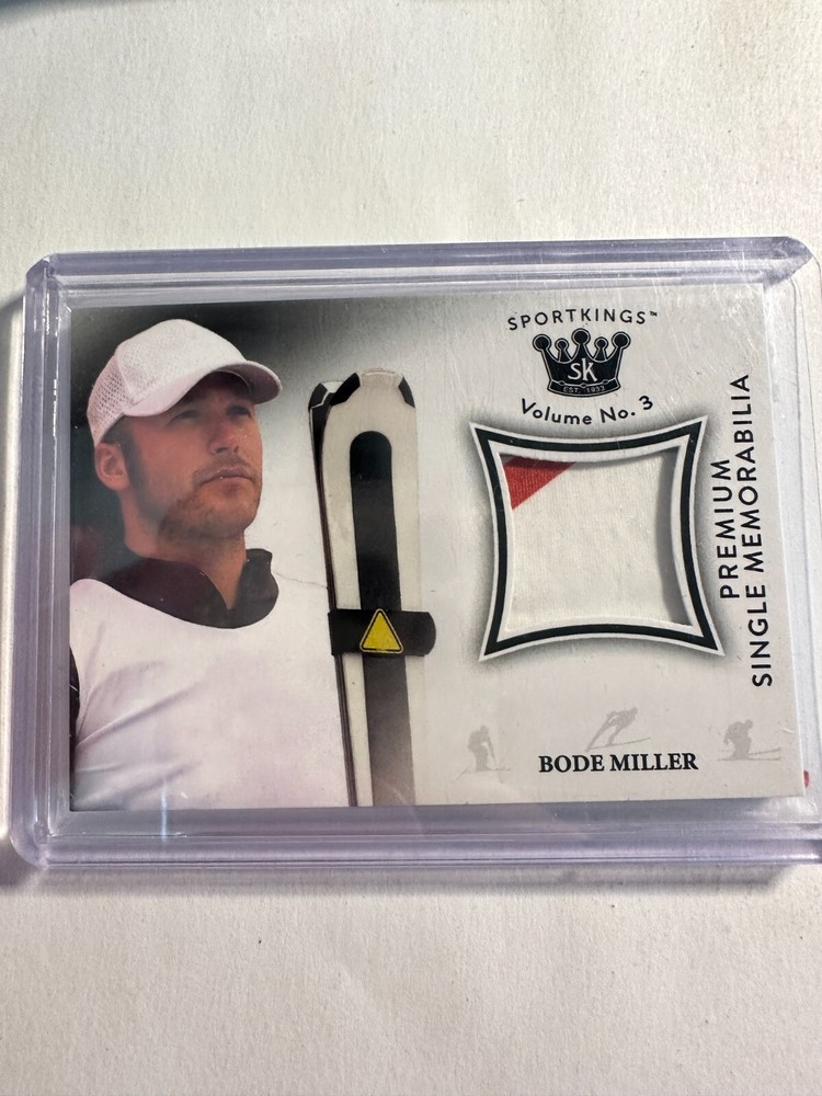 Bode Miller K95,262 Sportkings Relic SMPBD Hockey Card