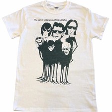Rare The Velvet Underground band 90s Comic Rare design White T shirt Reprint