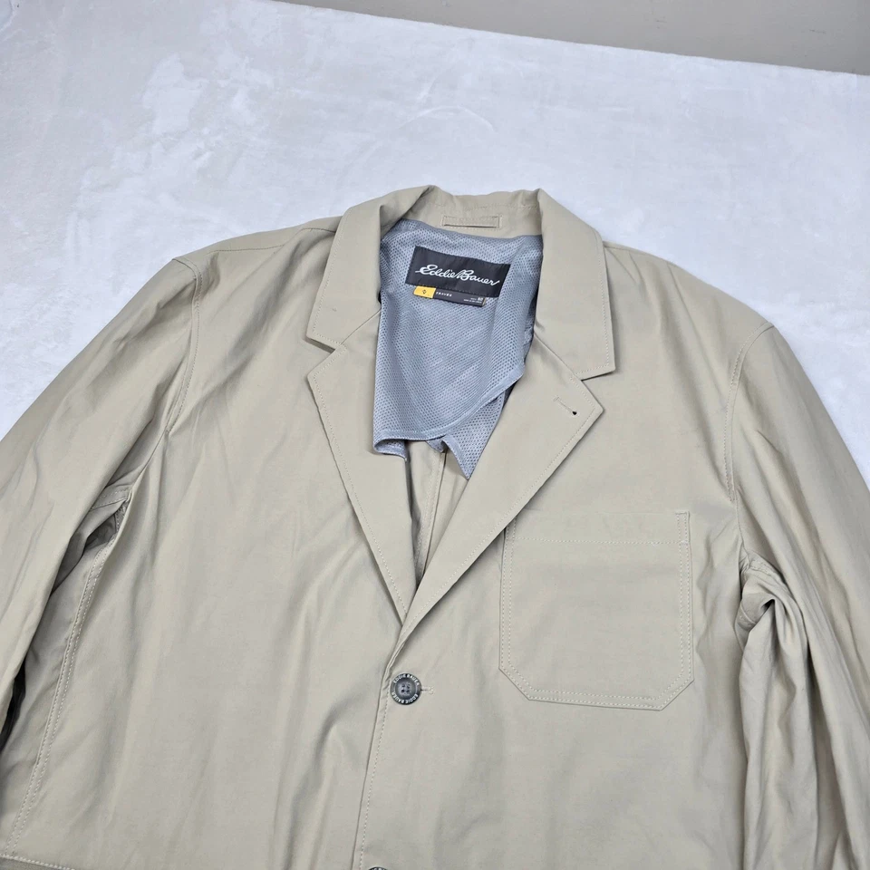 Abrigo deportivo Eddie Bauer Travex para hombre 50 2XL beige tostado nailon elástico Blazer Foto 4 de 4
