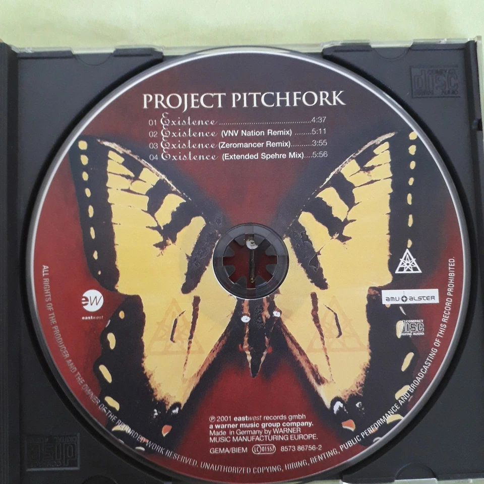 Project Pitchfork- Existence - CD Maxi Single 2001, EastWest-8573-86756-2 - Bild 3 von 4