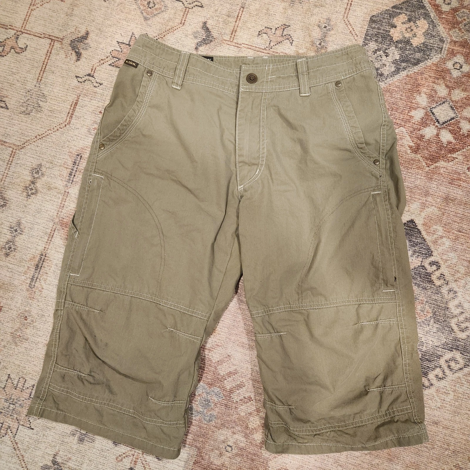 Kuhl Shorts Men’s Size 30 Tan Short Pockets Hiking Outdoor Stretch Mens