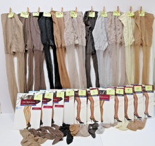 USED Pantyhose for Crafts HANES Silk Reflections Sz EF Lot of 11 w Boxes